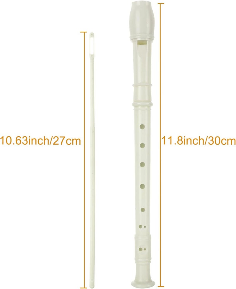 LOLYSIC 16 Pack 8 Hole Recorder Flute, Plastic Recorders Musical Instruments with Cleaning Rod, Beginner Recorders Soprano Recorder for Music - Image 2